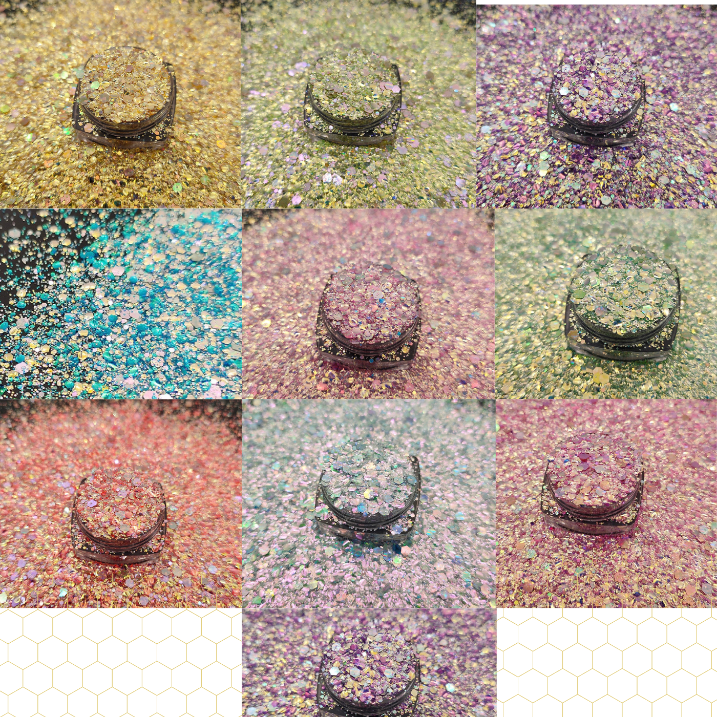 Chunky Mix Glitter, Hidden Riches Collection 10 Pc Collection
