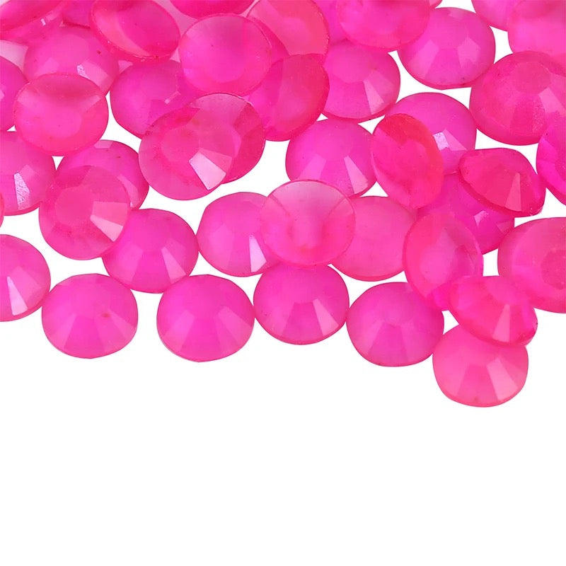 Resin Rhinestones, Rose Glow