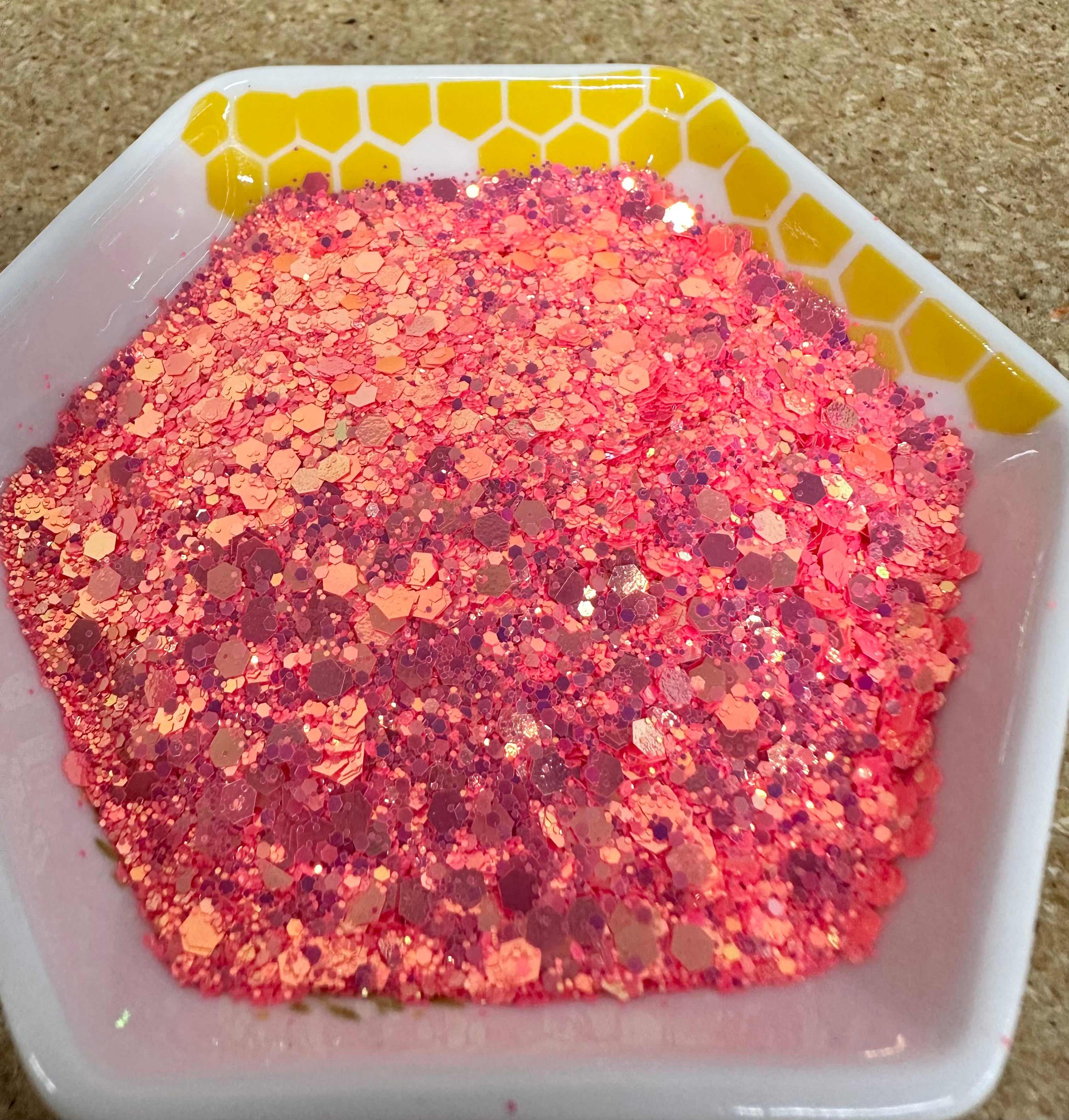 Chunky Mix Glitter, Tangerine Tension