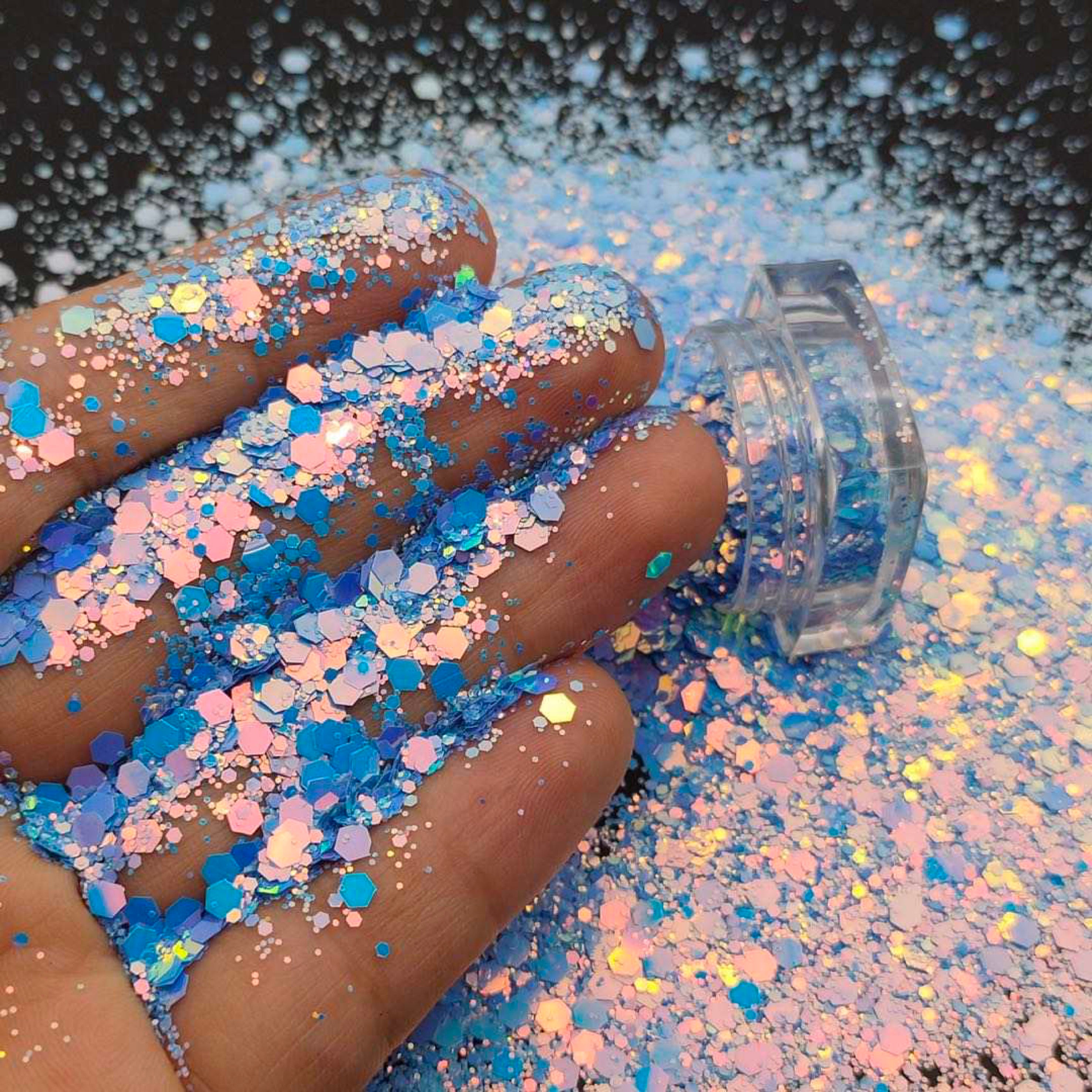 Chunky Mix Glitter, Periwinkle