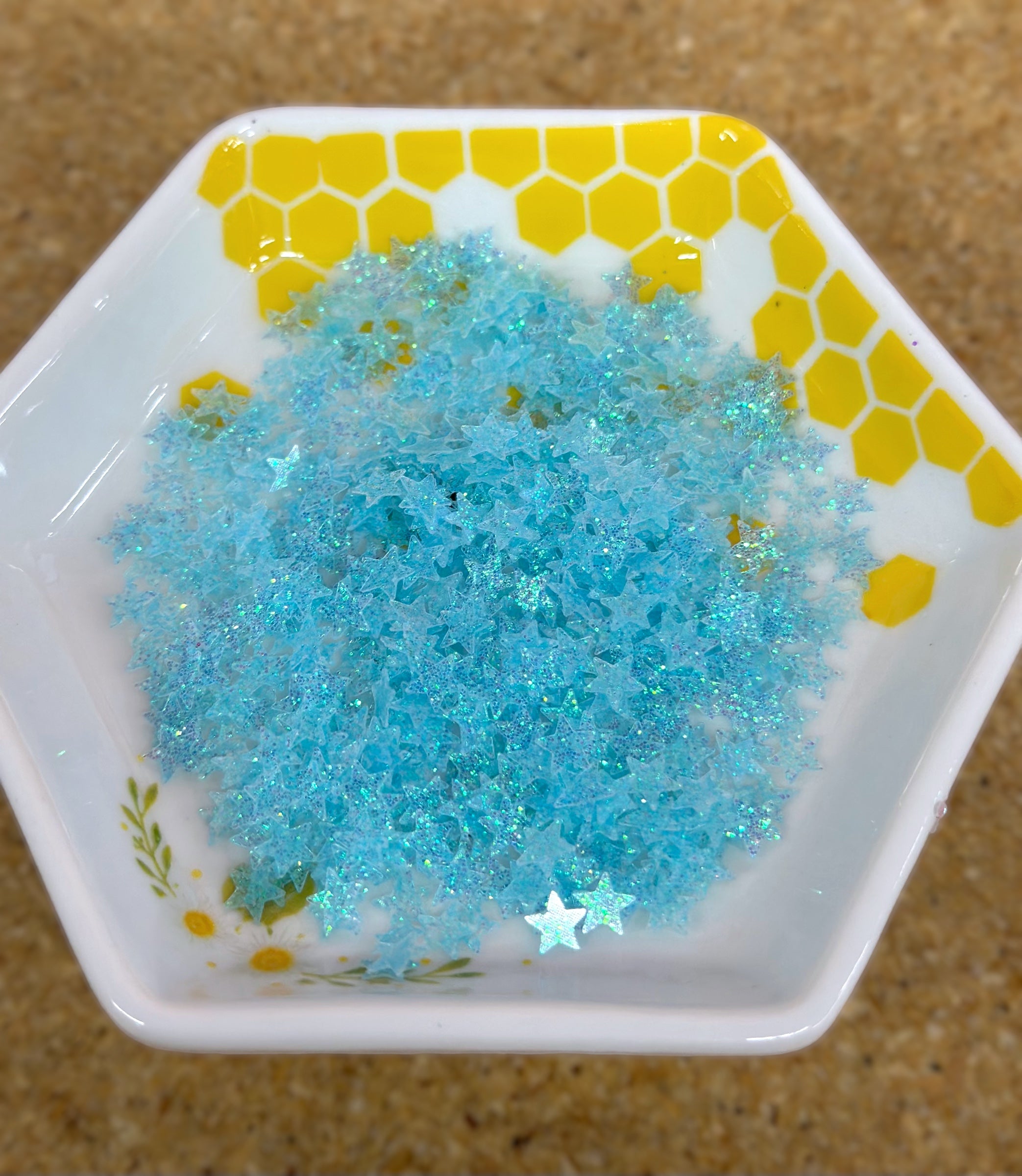 Shape Glitter, Blue Sparkle Stars