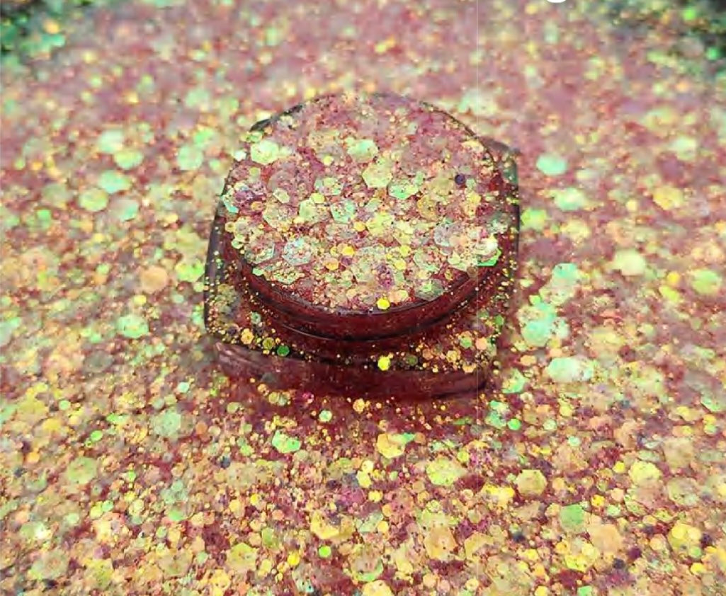 Chunky Mix Glitter, Plumeria