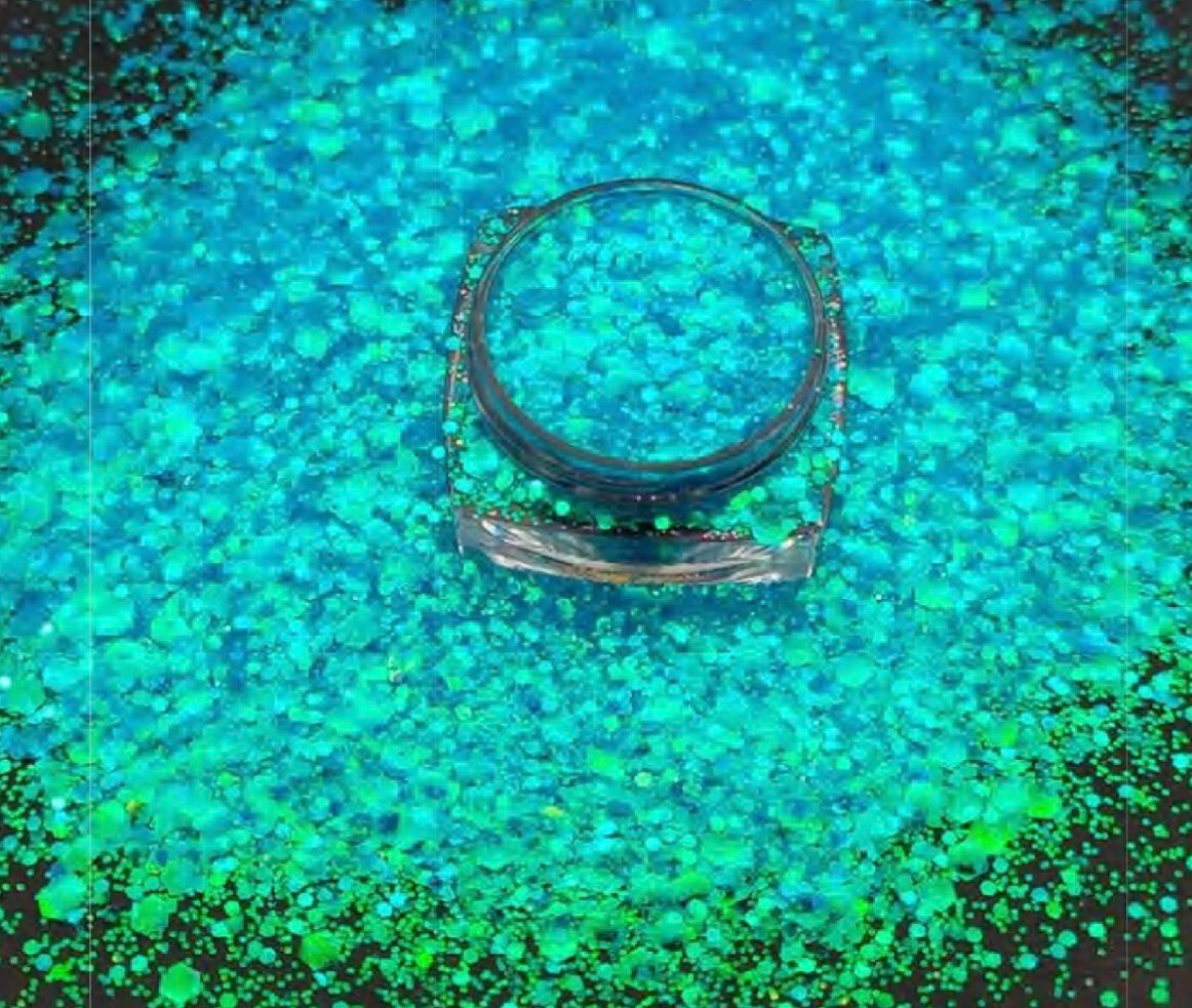 Chunky Mix Glitter, Blue Hawaiian