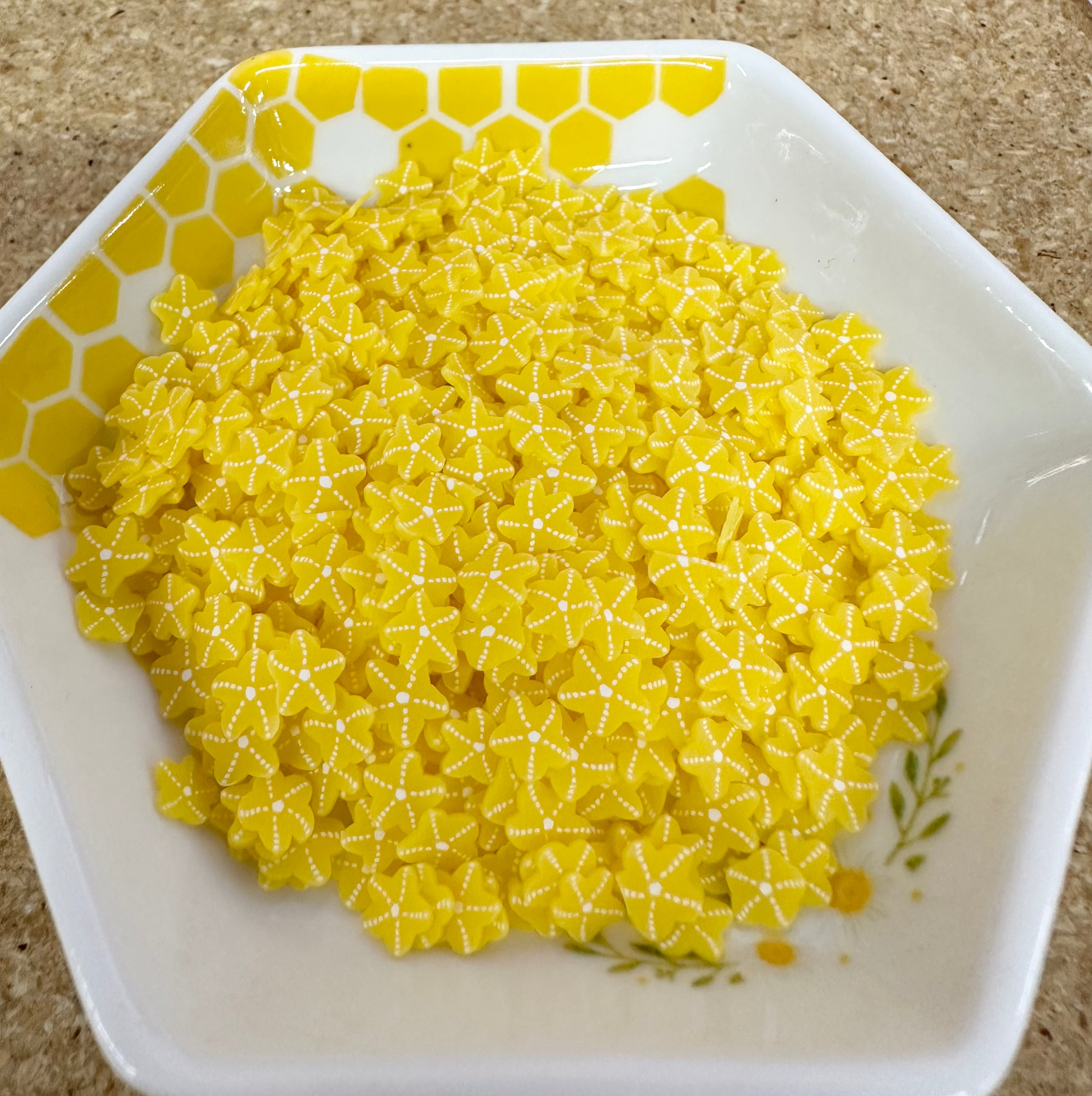 Polymer Clay, Yellow Sea Stars