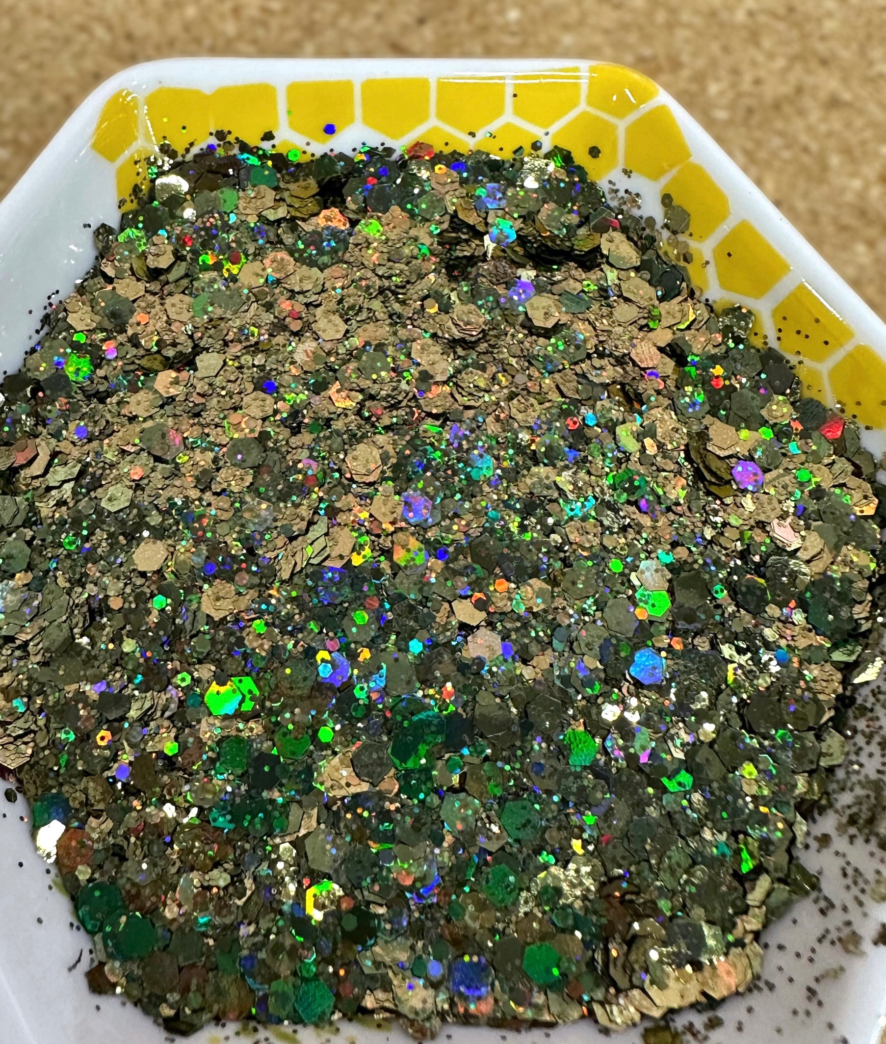 Chunky Mix Glitter, Olive