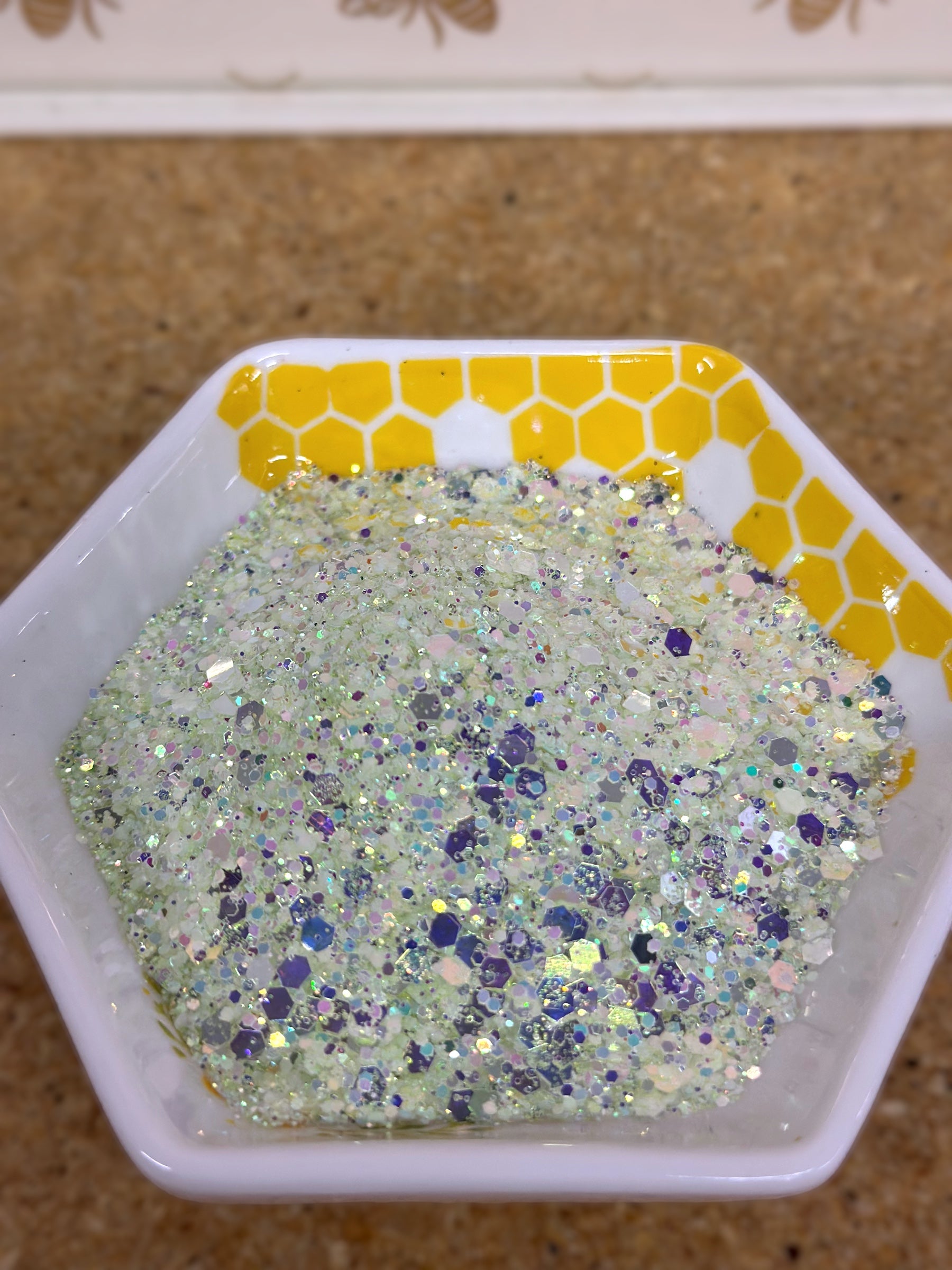 Chunky Mix Glitter, Glowrious, (Glow In The Dark)