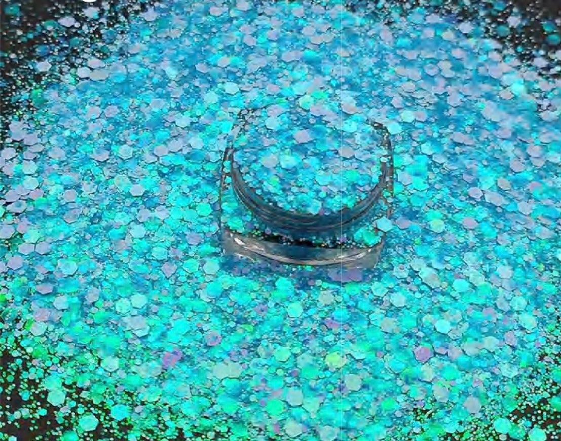 Chunky Mix Glitter, Blue Crush