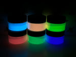 Load image into Gallery viewer, Pigment Powder, Glow In The Dark Neons, 6 pc set or Singles
