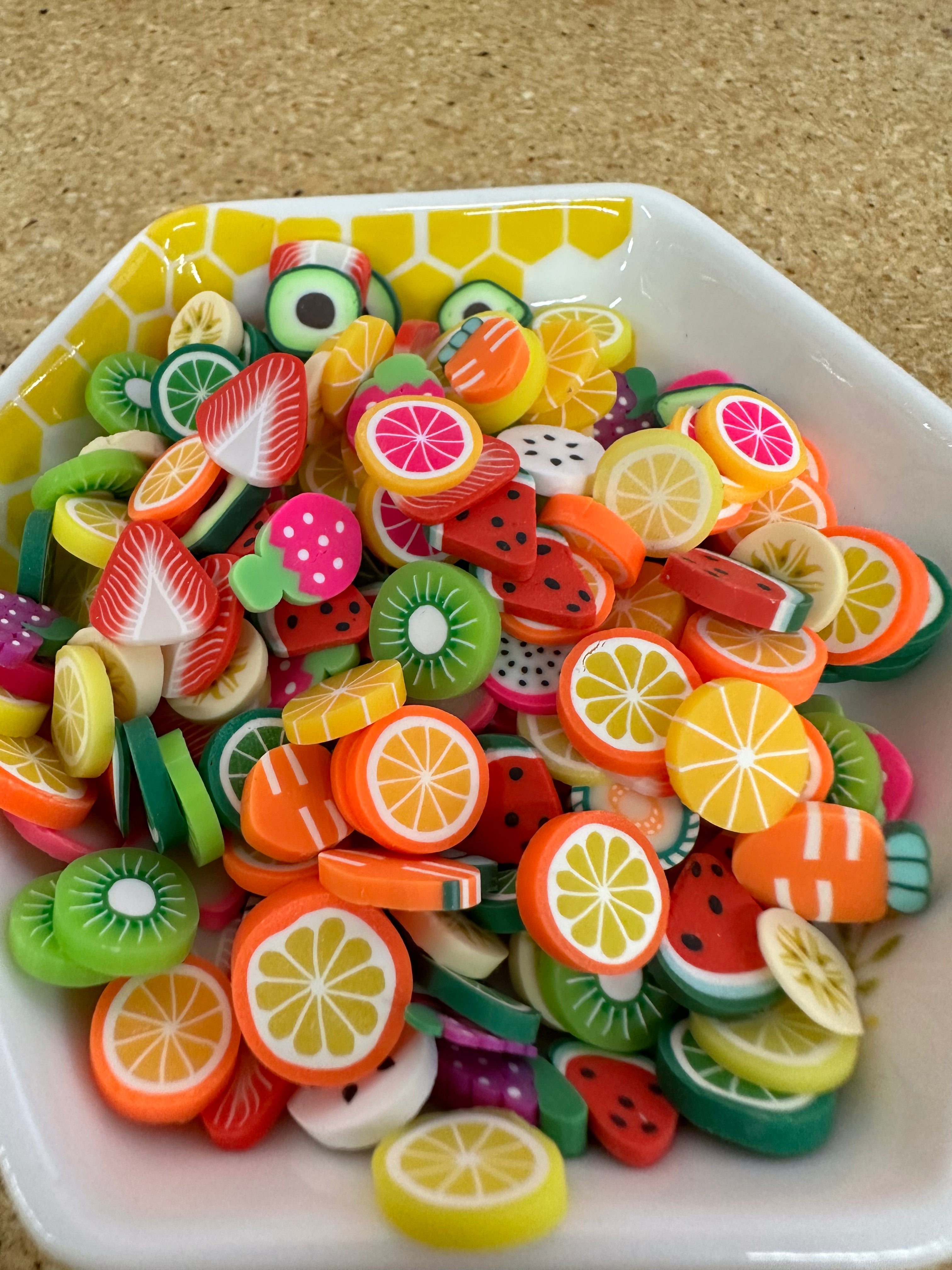 Polymer Clay, Large Fruit Salad