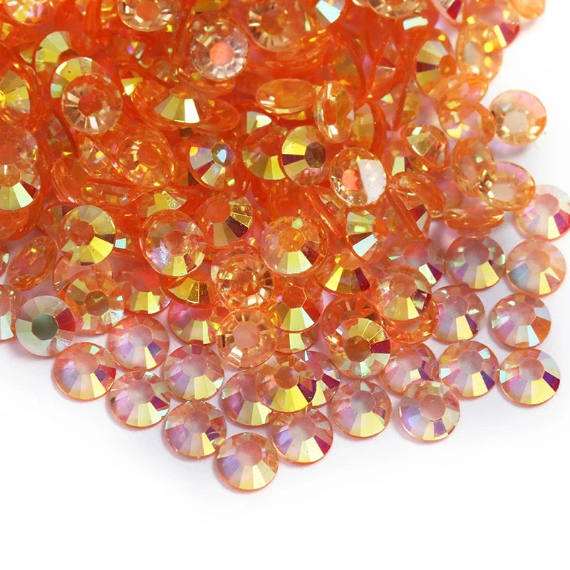 Resin Rhinestones, Transparent Hyacinth AB