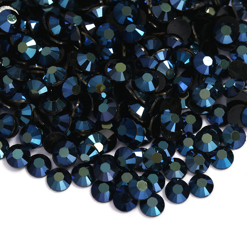 Resin Rhinestones, Plating Blue