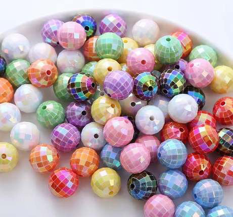 16mm Disco Beads, 50 pcs, Assorted Colors