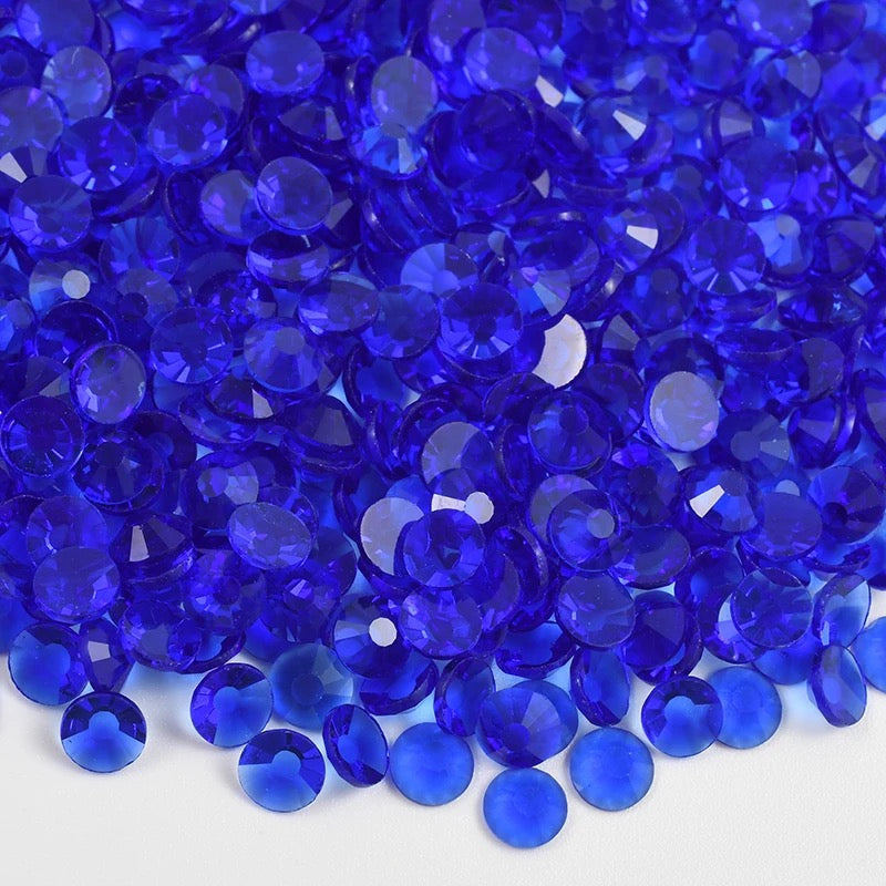 Resin Rhinestones, Sapphire Transparent