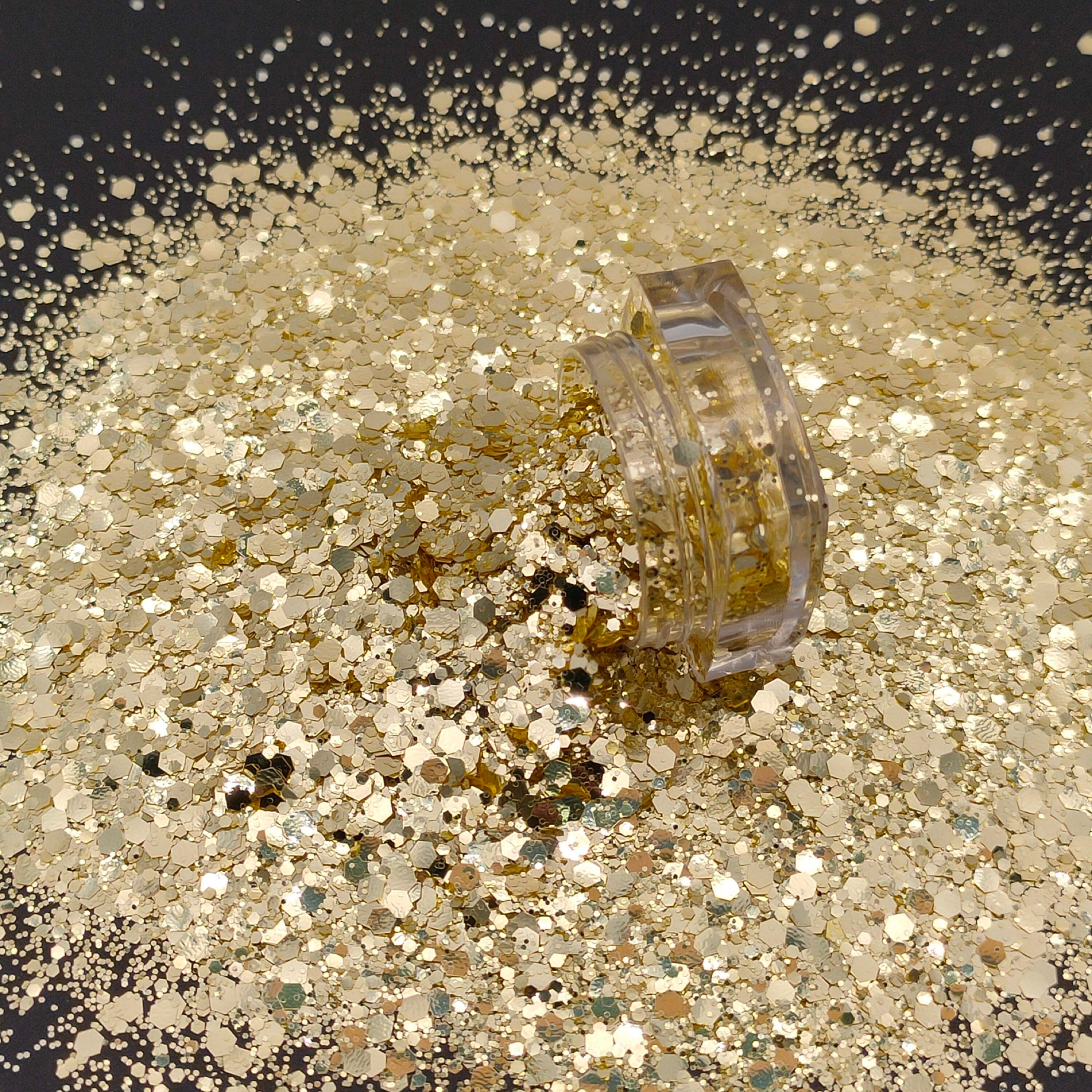 Chunky Mix Glitter, Gold Mine