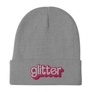 Cali Bees Glitter Embroidered Beanie