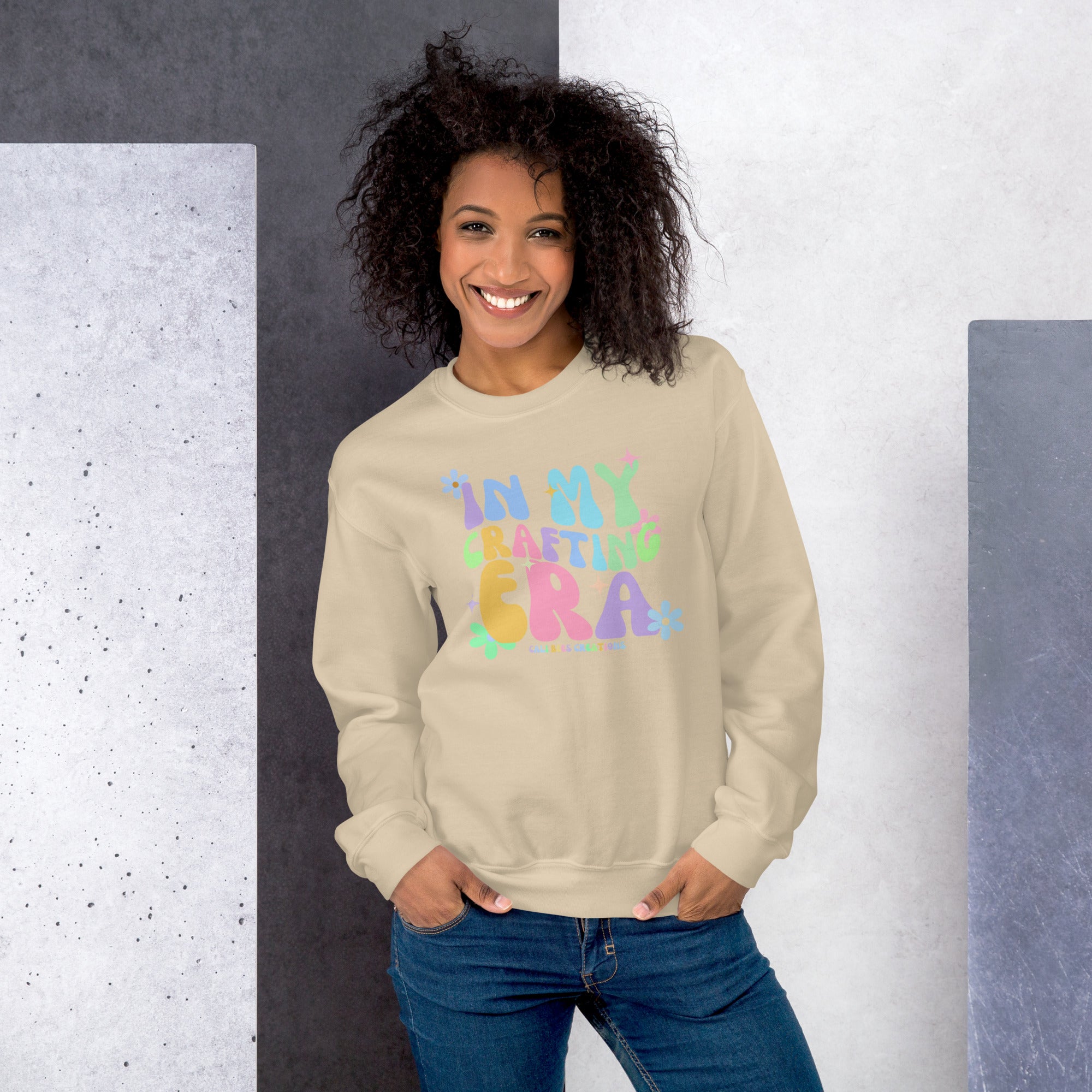 Cali Bees In My Crafting Era Unisex Sweatshirt