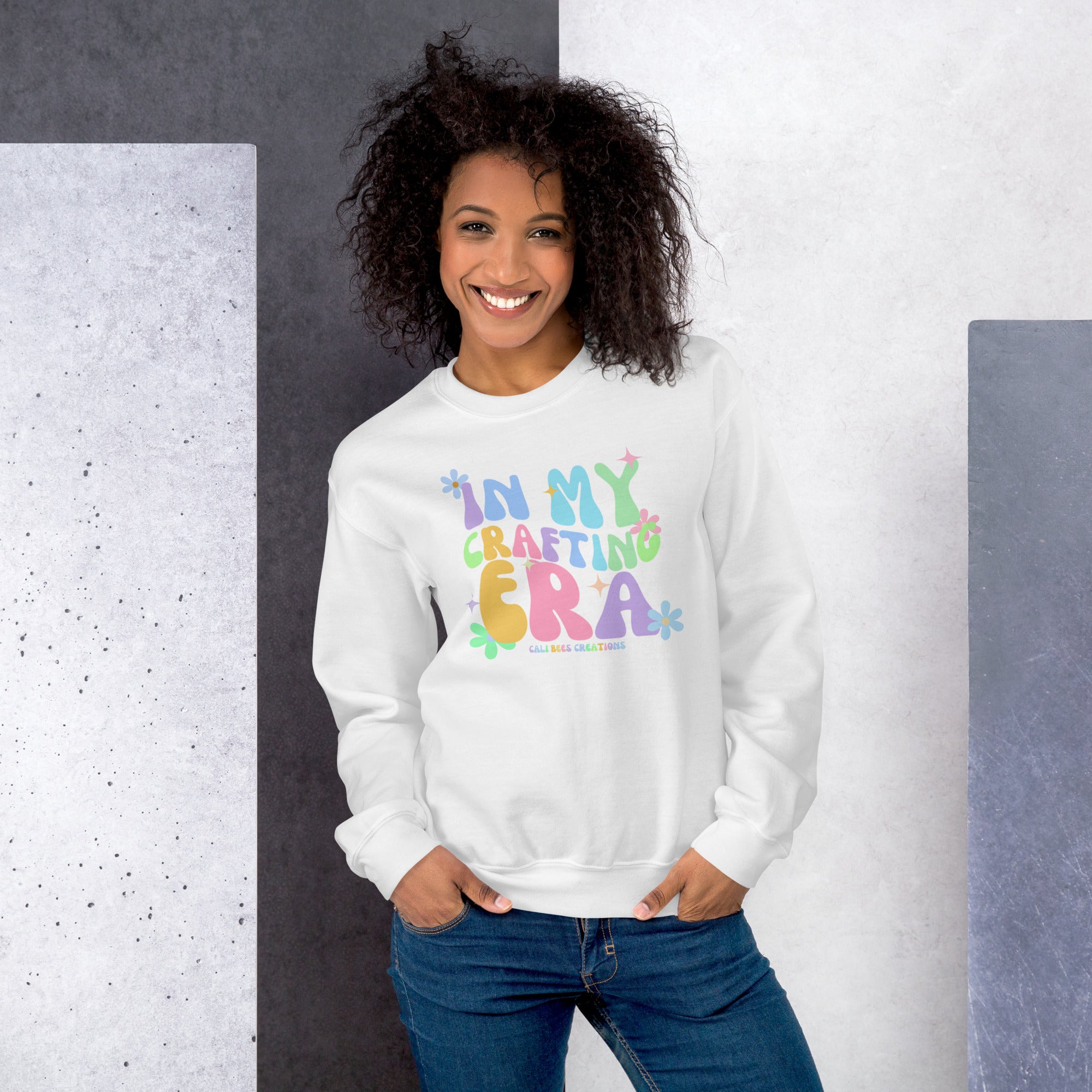 Cali Bees In My Crafting Era Unisex Sweatshirt