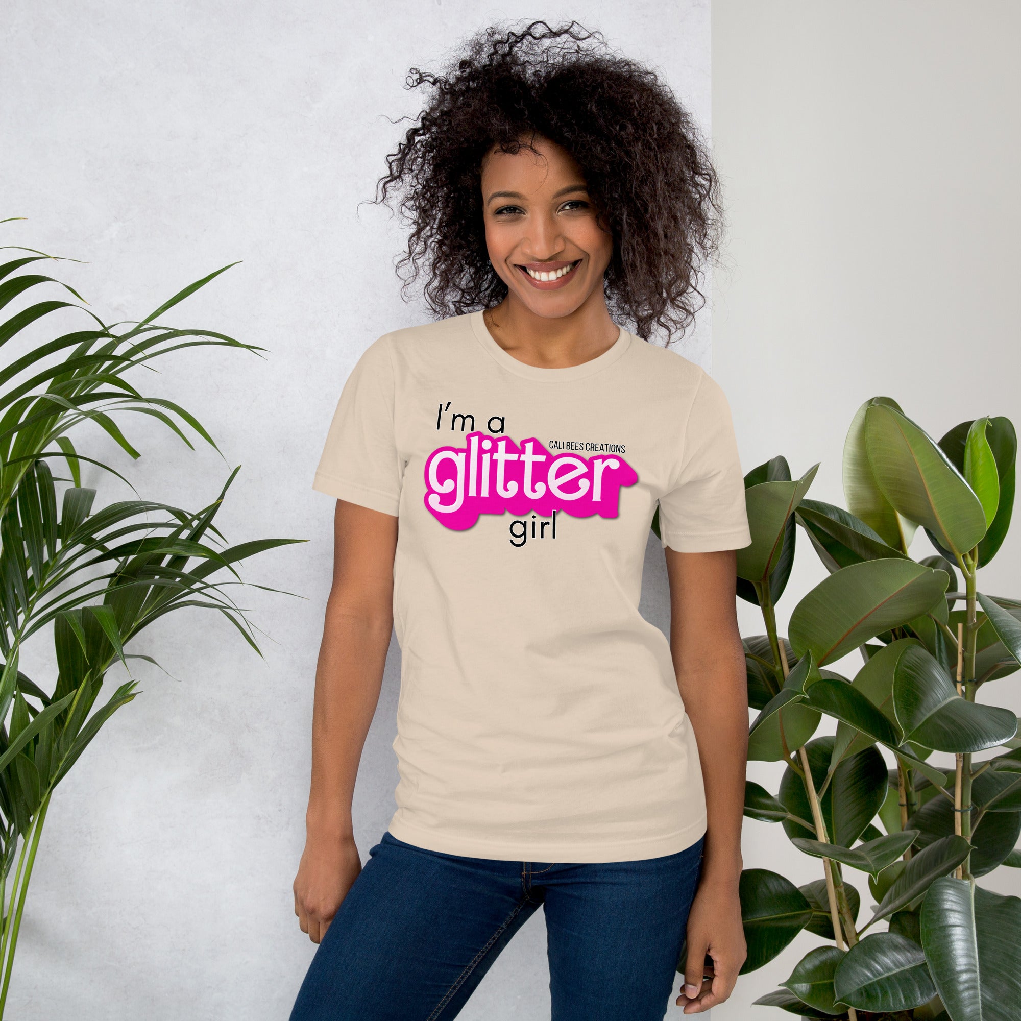 Cali Bees I'm A Glitter Girl Unisex T-Shirt