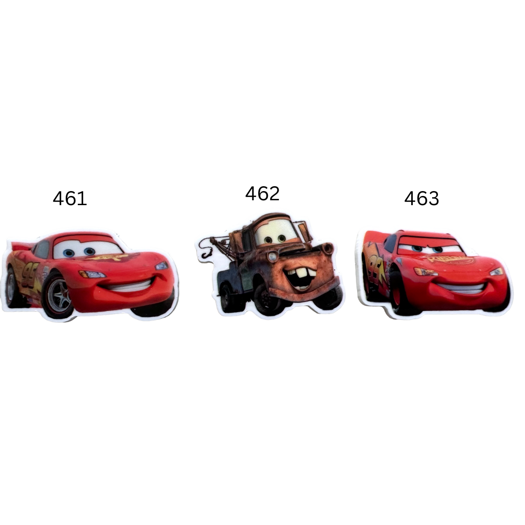 Flat Back Planar Resin Pieces, Cars