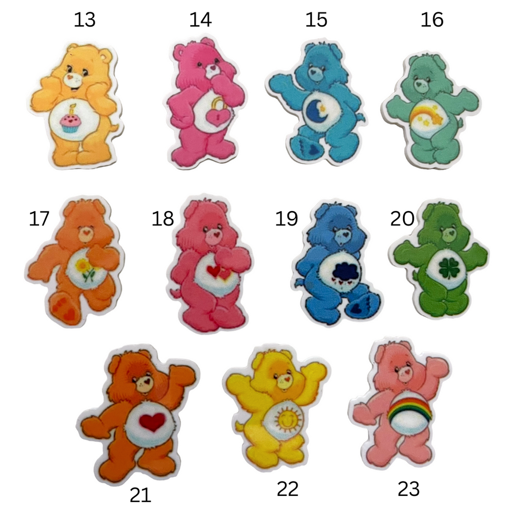 Flat Back Planar Resin Pieces, Bears