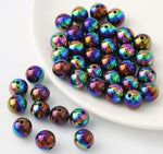 Load image into Gallery viewer, 16mm Opaque Acrylic Beads W/AB Plating, Mutli-Color or Single Color, 50 pcs
