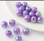 Load image into Gallery viewer, 16mm Opaque Acrylic Beads W/AB Plating, Mutli-Color or Single Color, 50 pcs
