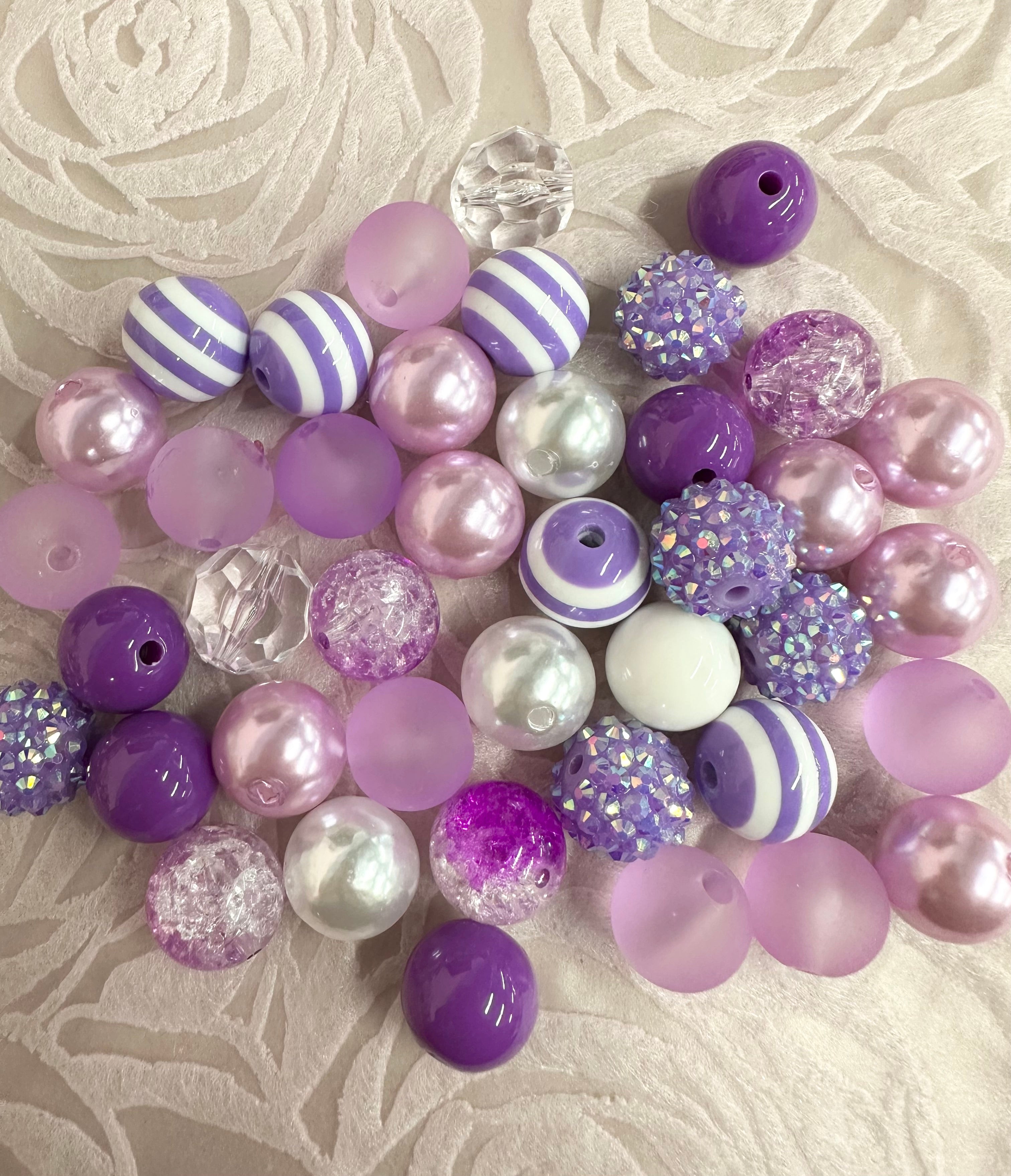 16 mm Bubblegum Beads, 50 pcs/bag. Assorted colors.