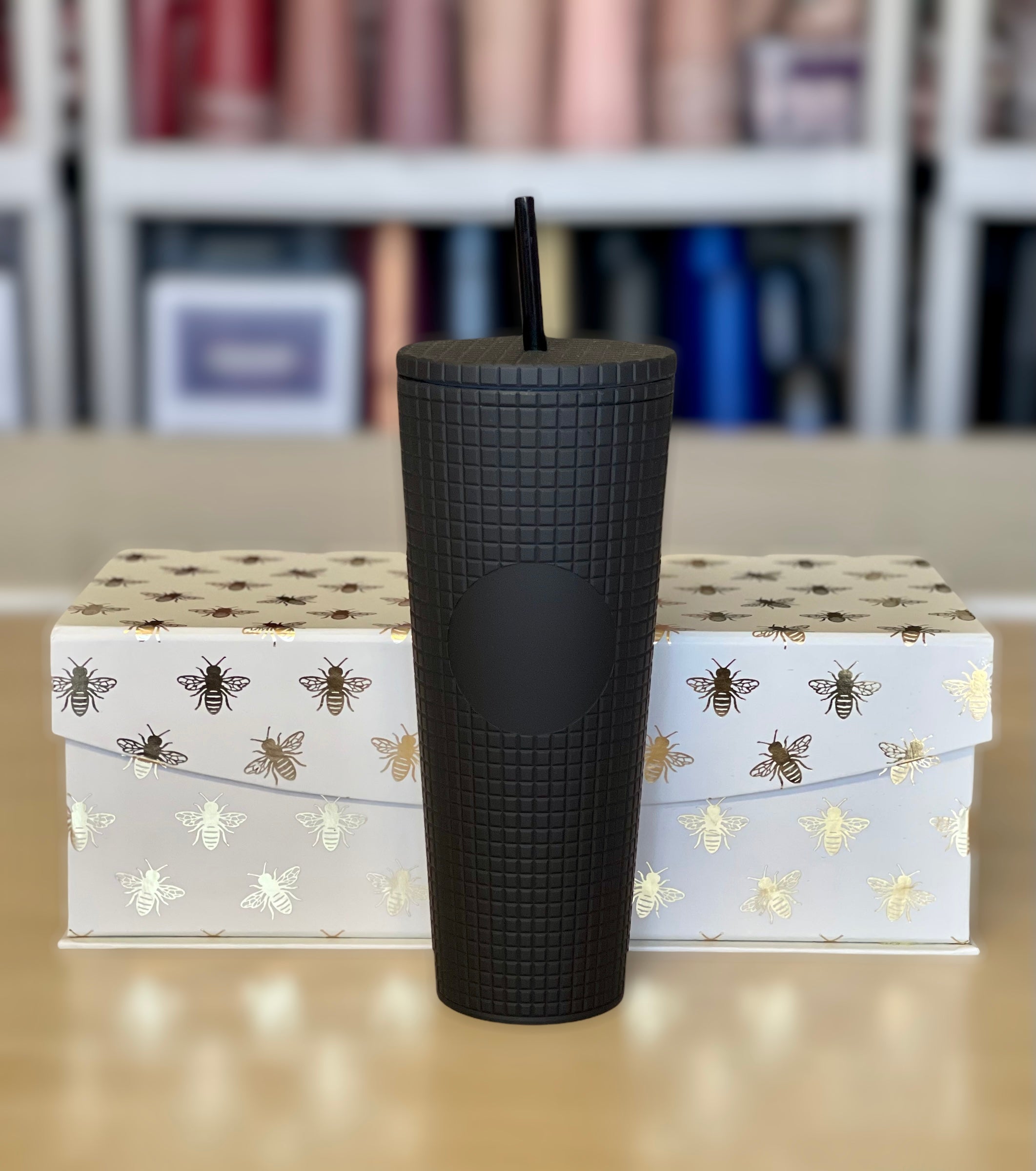 24 oz Double Wall Grid Tumbler, Assorted