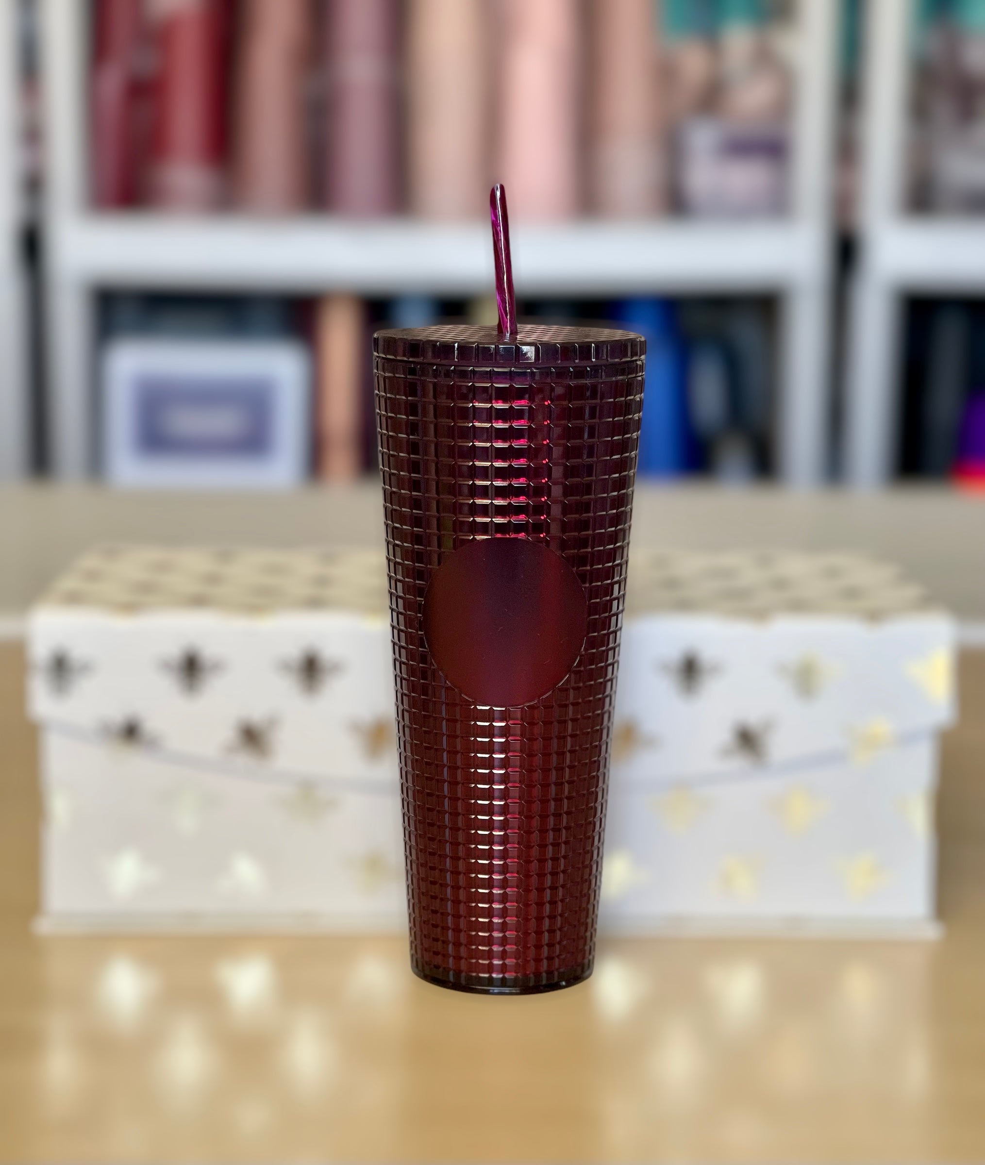 24 oz Double Wall Grid Tumbler, Assorted