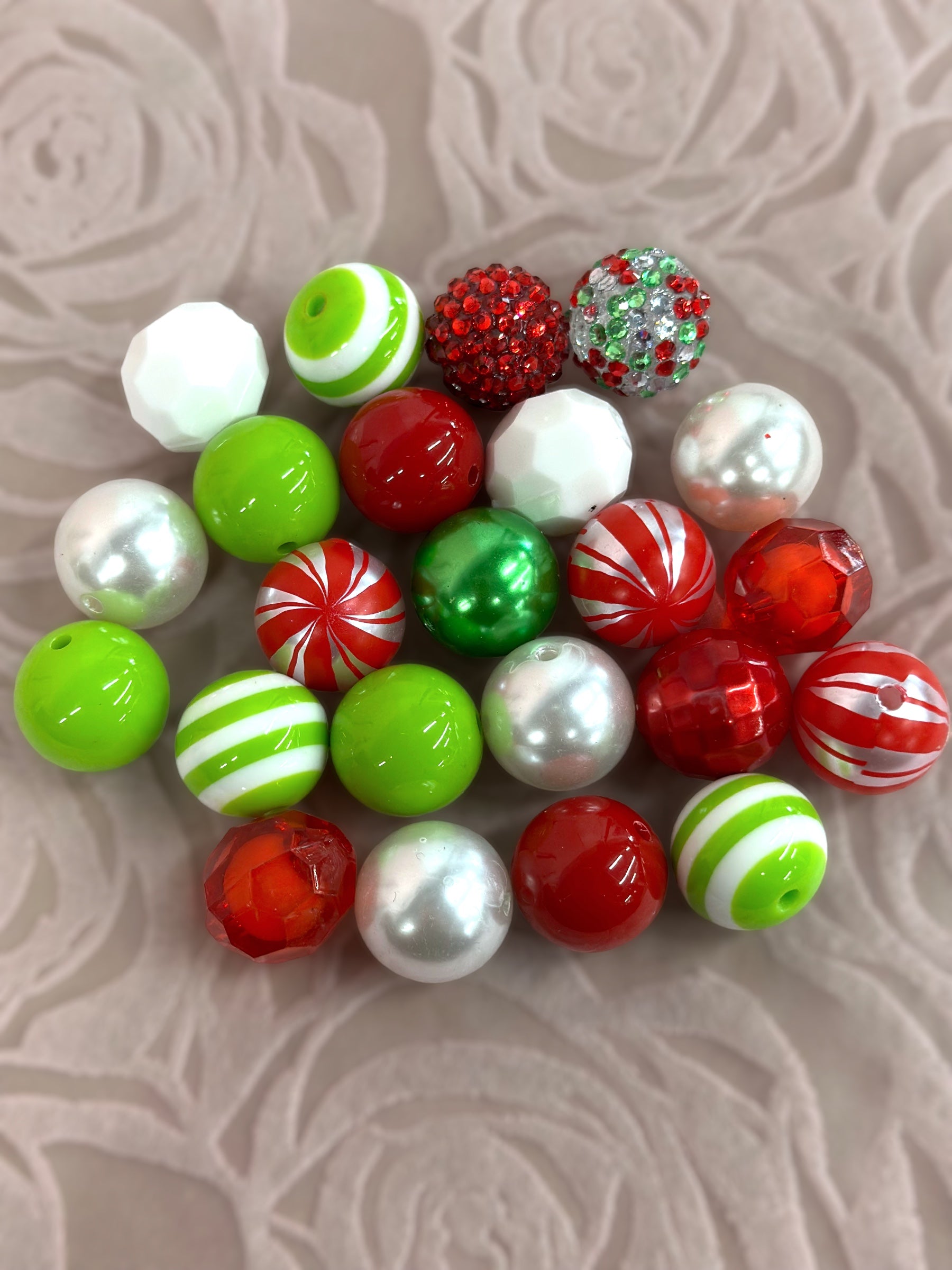 20 mm Bubblegum Beads, 50 pcs/bag. Assorted colors.