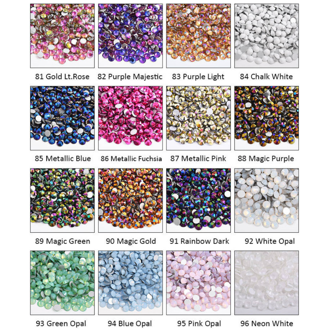 Glass Crystal Rhinestones, SS8/SS12 Filler Pack Mix 81-96