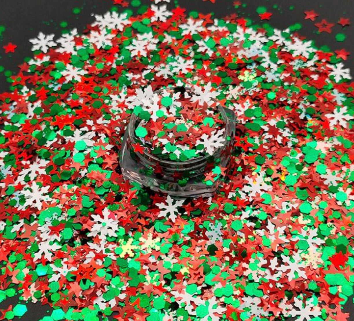 Chunky Mix Glitter, Holly Jolly