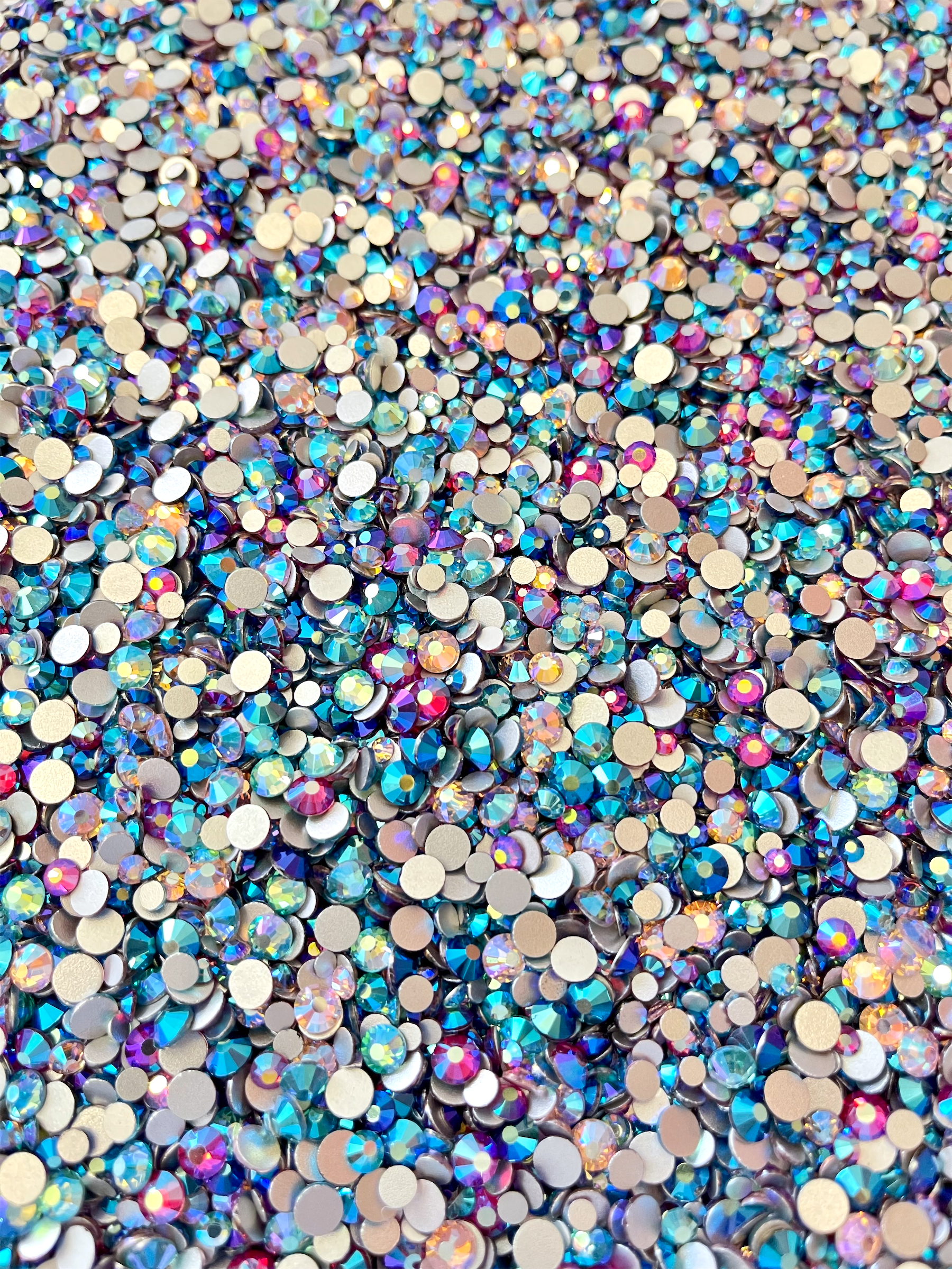 Glass Crystal Rhinestone Mix, Mermaid Scales