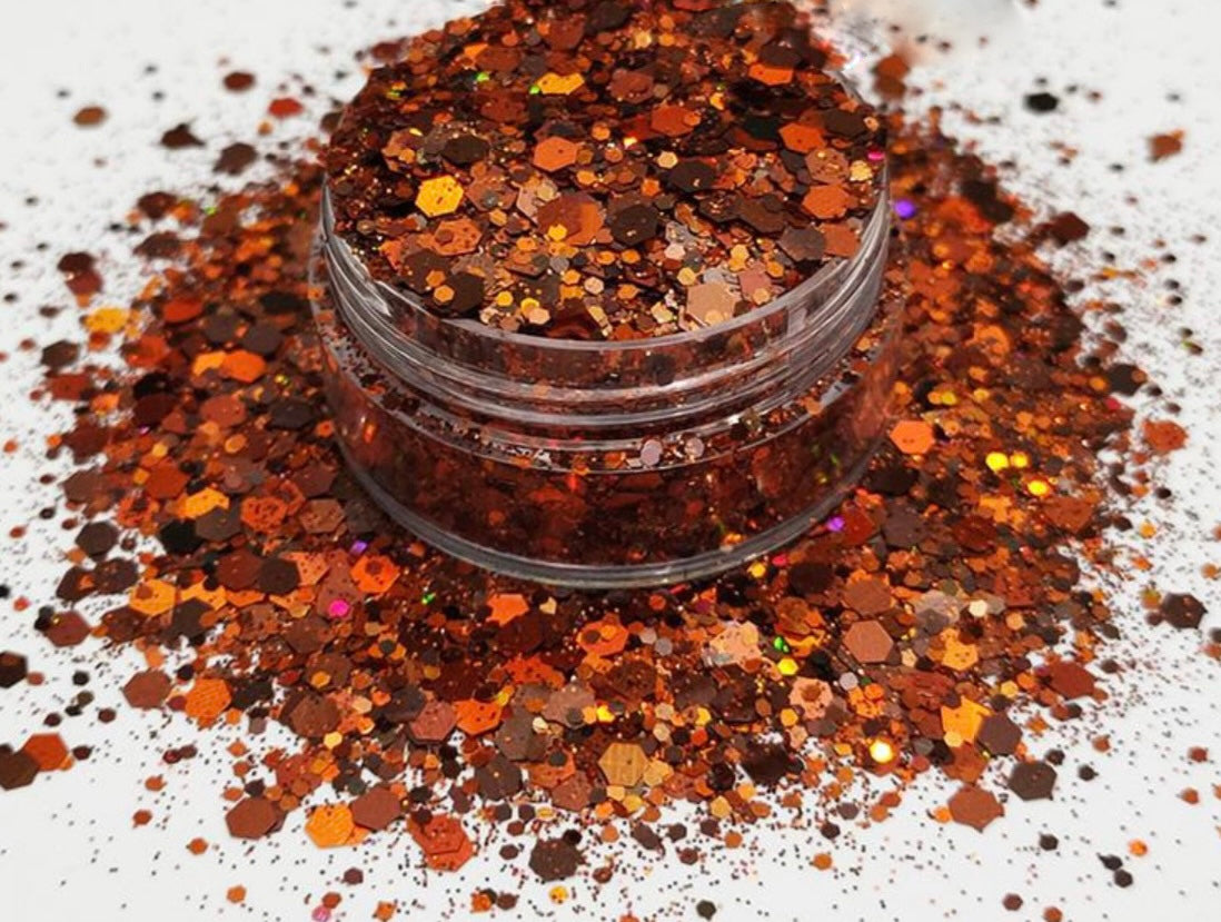Chunky Mix Glitter, Ember Glow