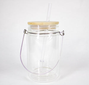 Honey Bee Mason Jar Glasses With Lids And Straws