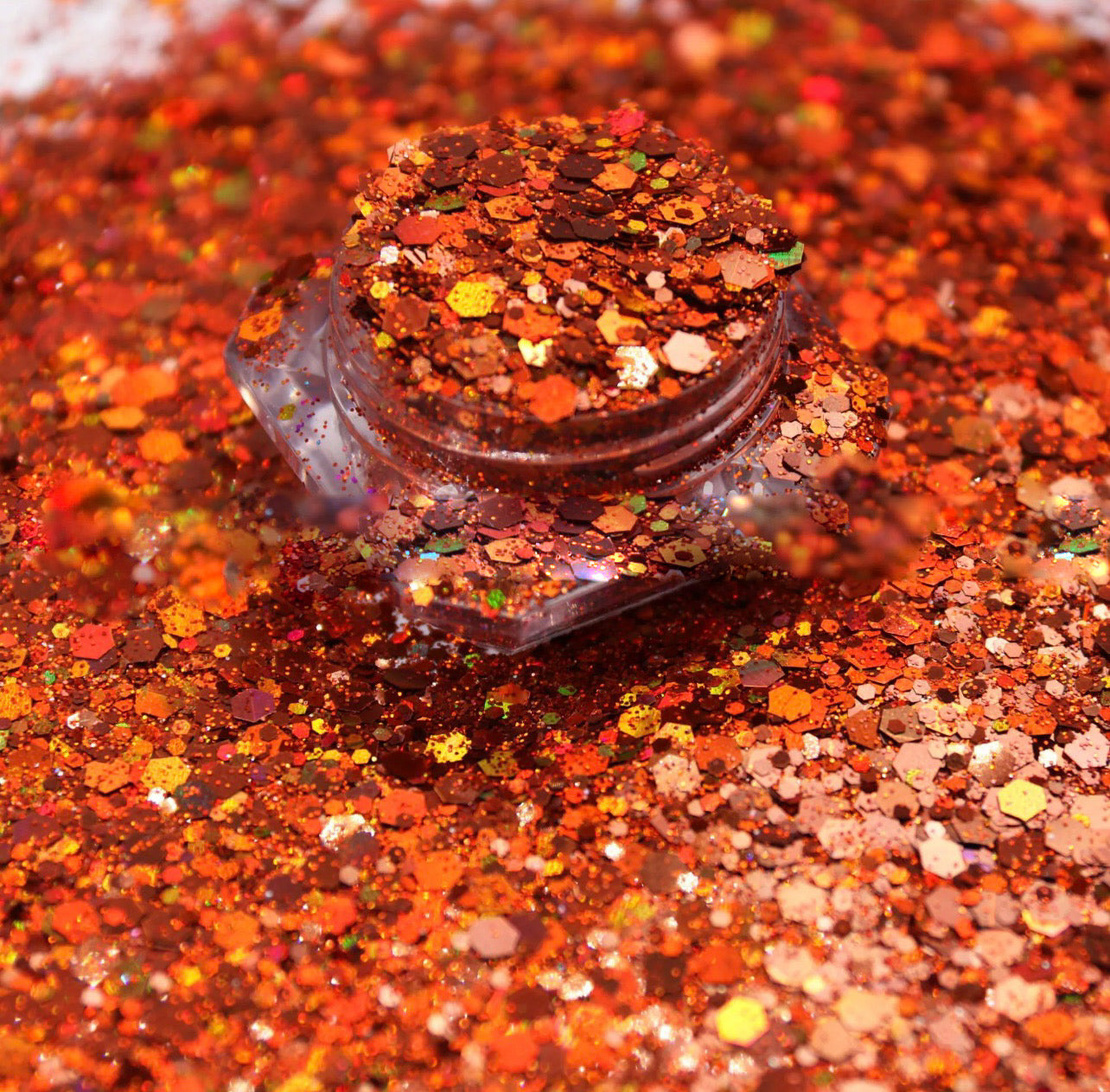 Chunky Mix Glitter, California Poppy