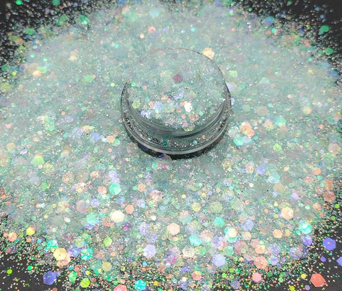 Chunky Mix Glitter, Sea Glass