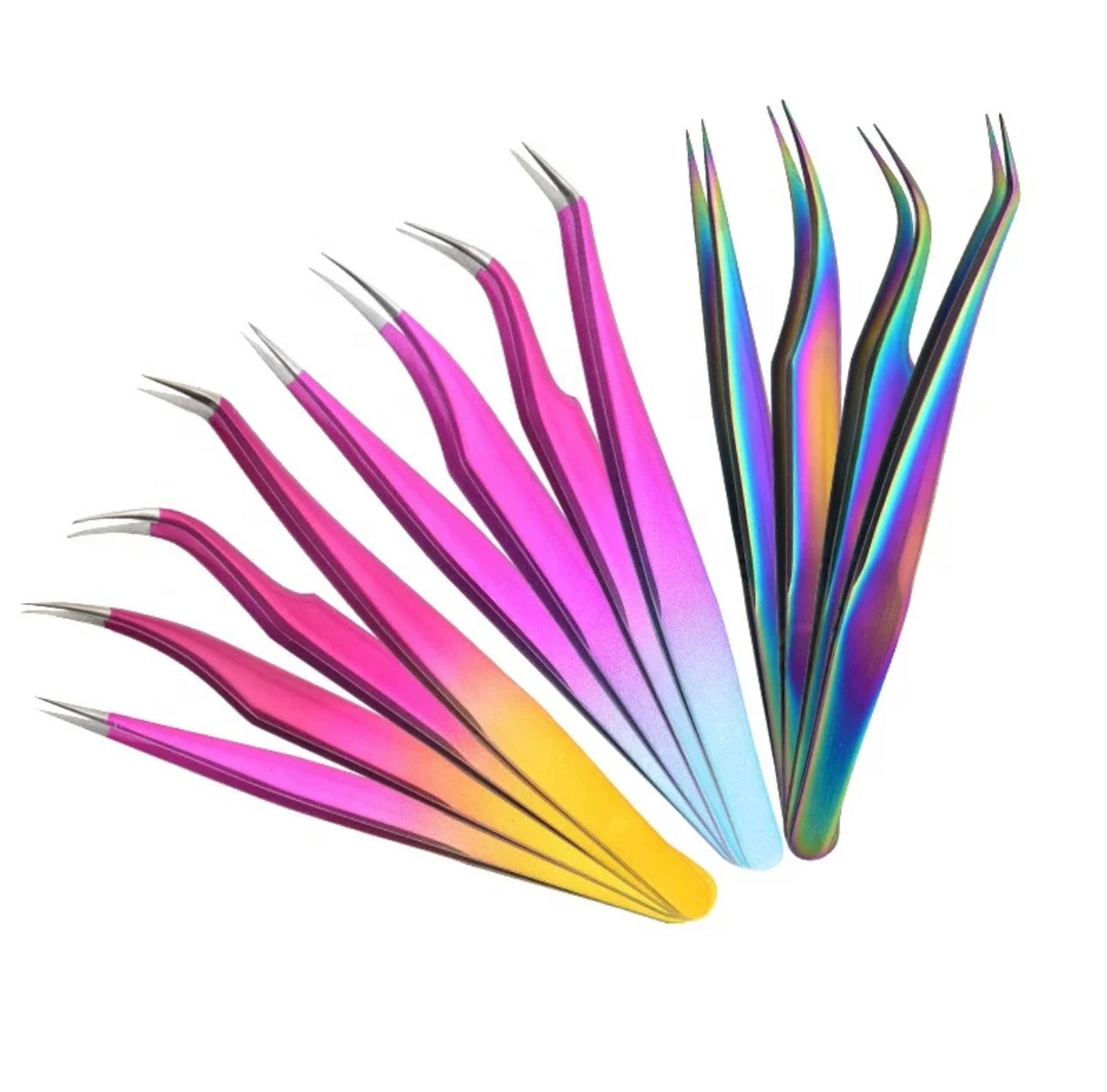 Stainless Steel Tweezers, 4 Pc Set