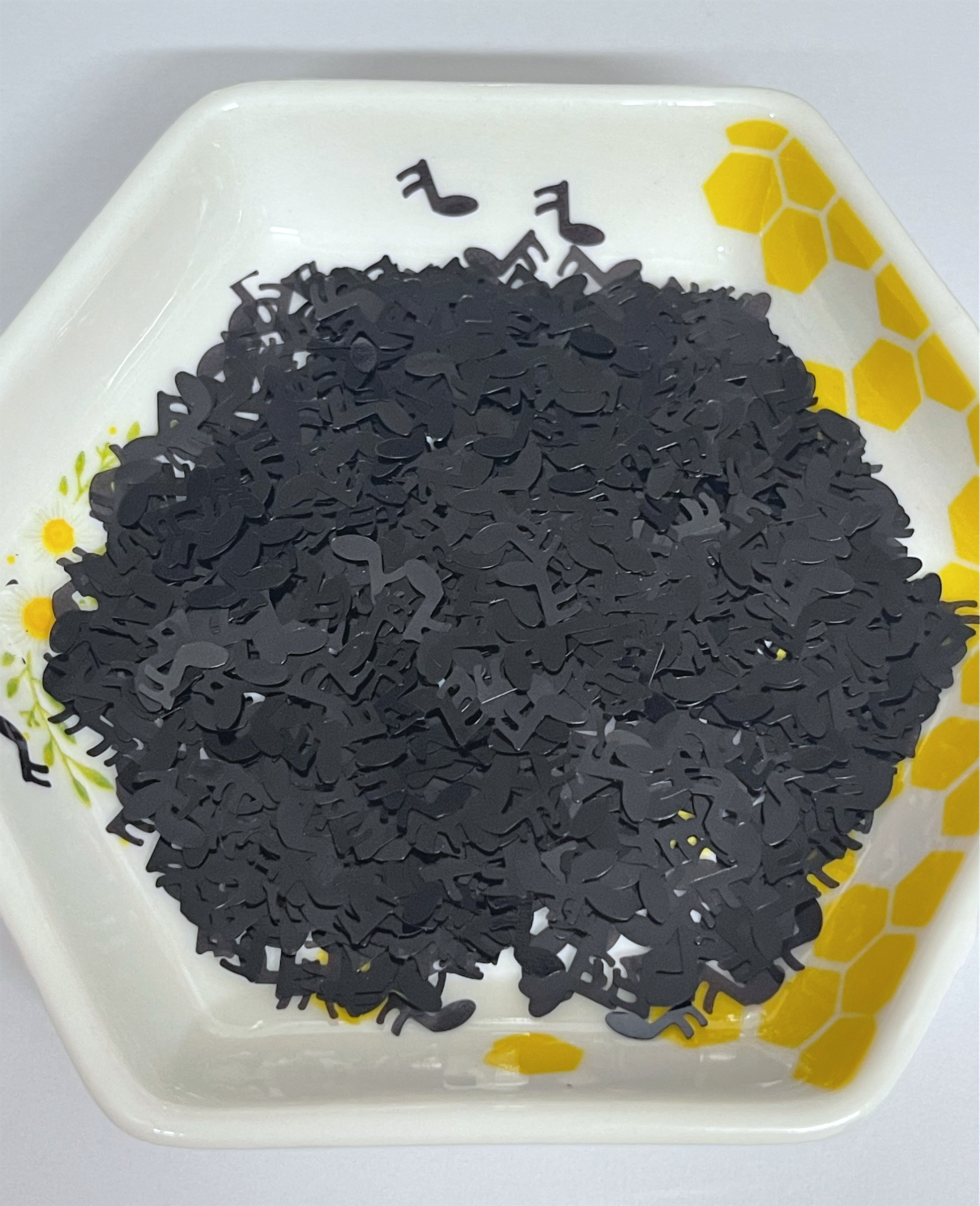 Shape Glitter, Black Music Notes