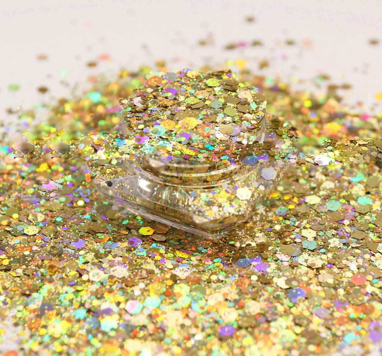 Chunky Mix Glitter, Gold Digger