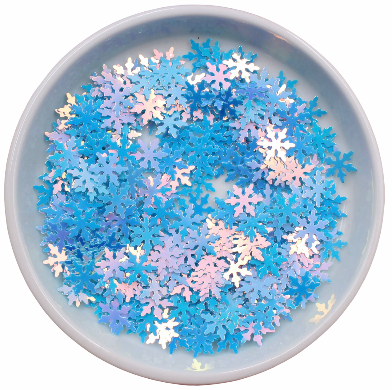 Shape Glitter, Blue Snowflakes