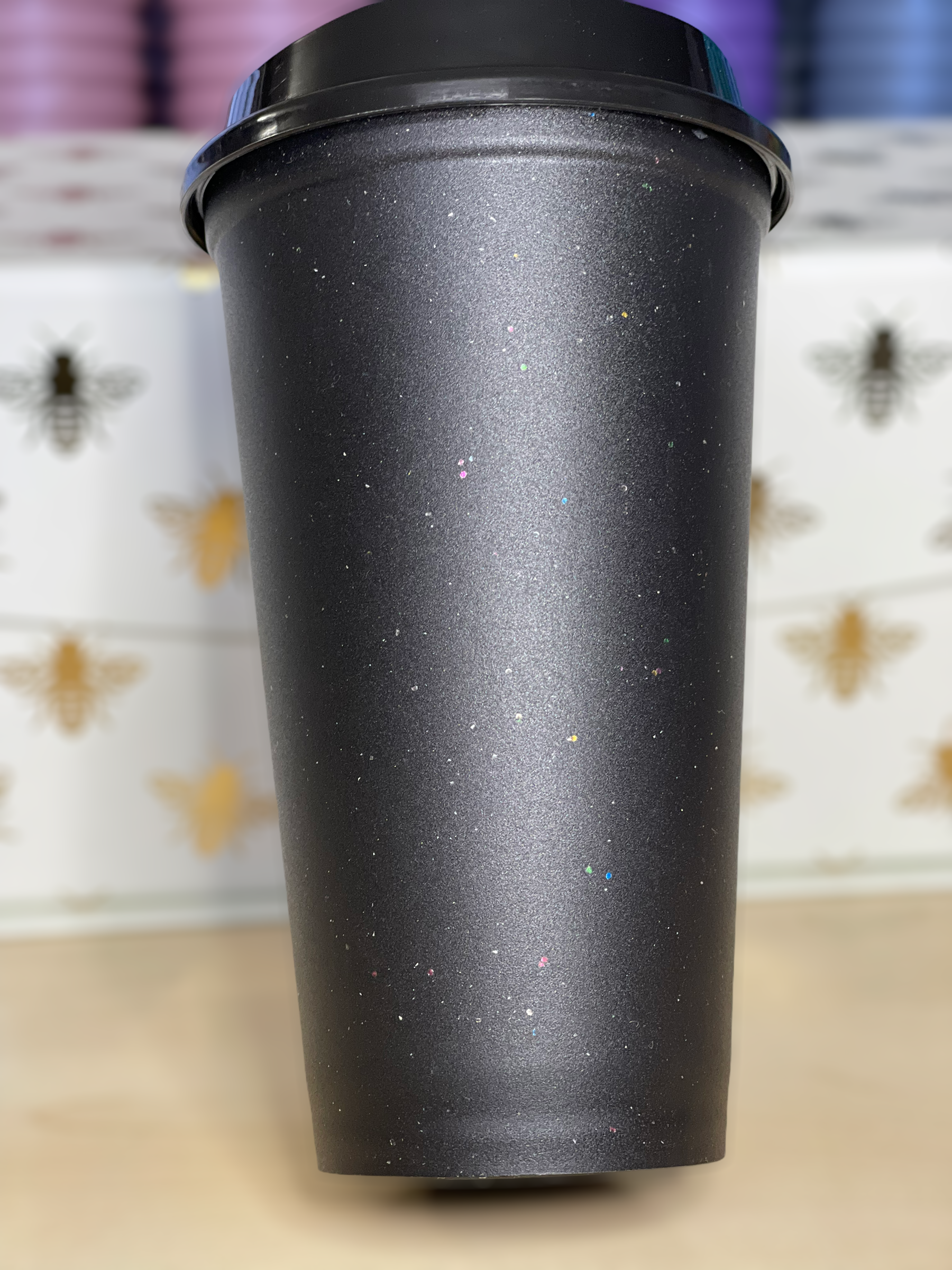 16oz Hot Cups, Black Galaxy 5 pack