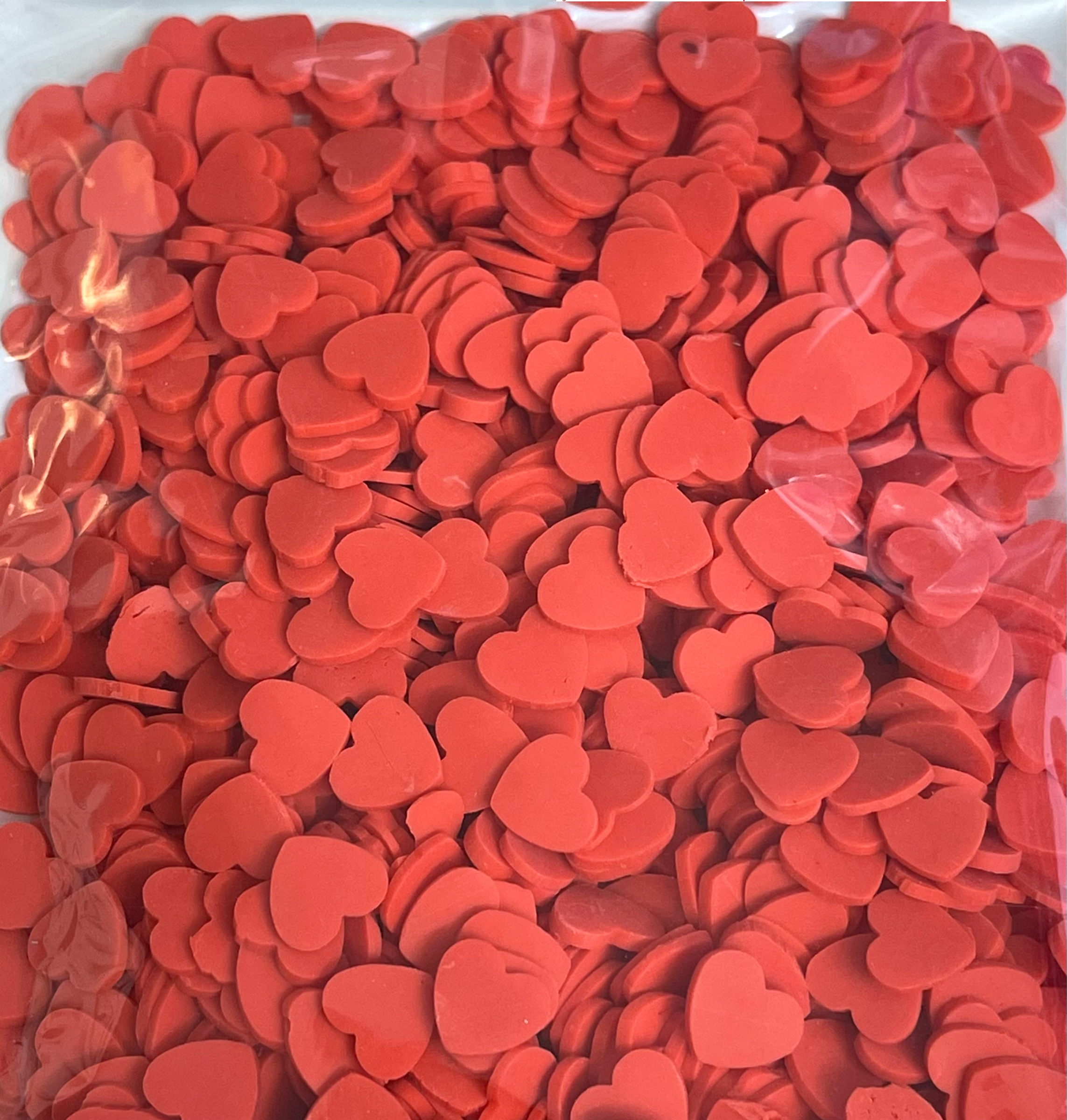 Polymer Clay, Red Hearts