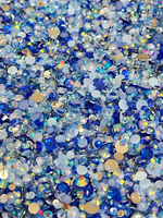 Load image into Gallery viewer, Flat Back Pearl and Rhinestone Mix, Ocean Water
