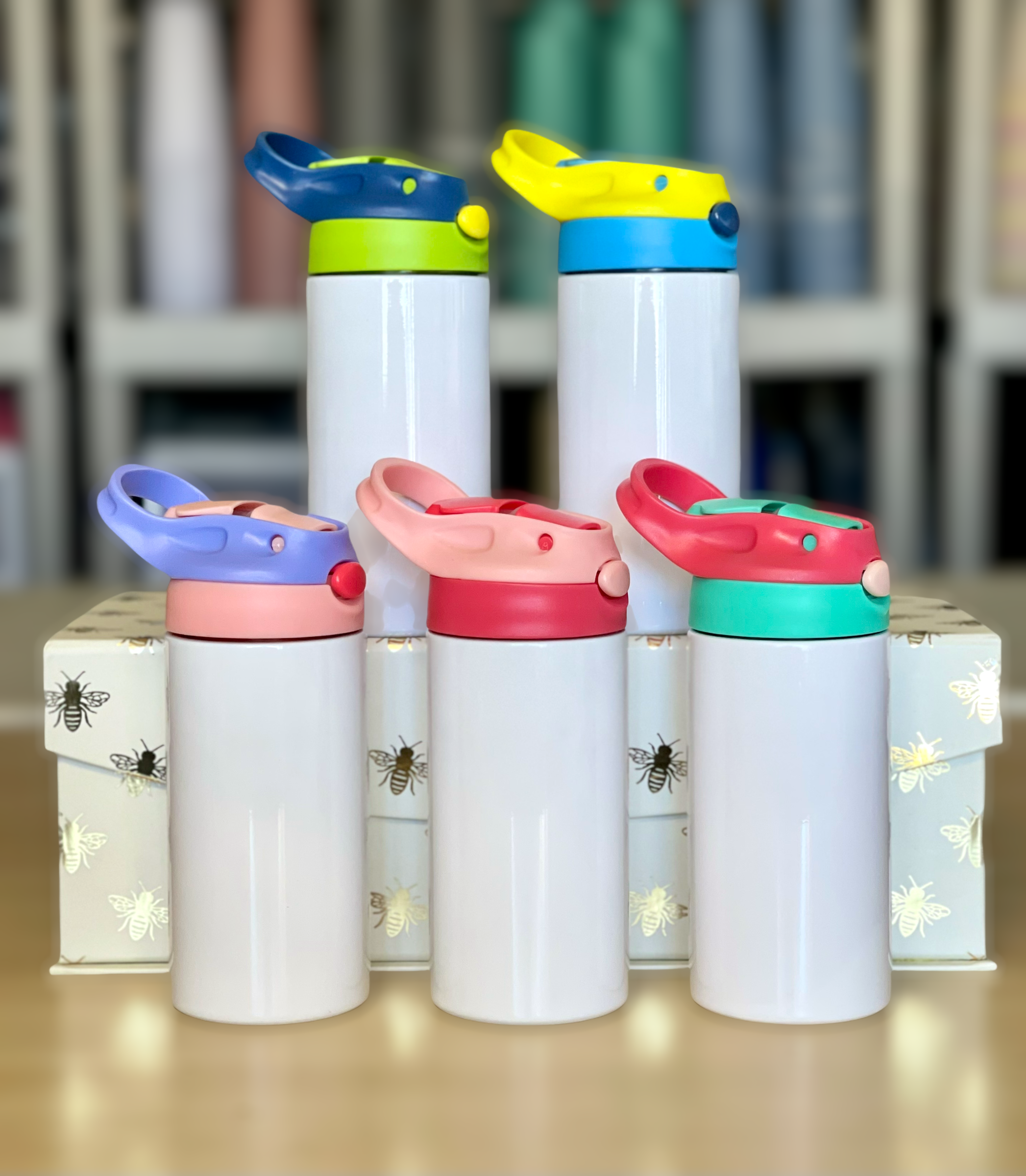 12 oz Straight Stainless Steel Sublimation Water Bottle