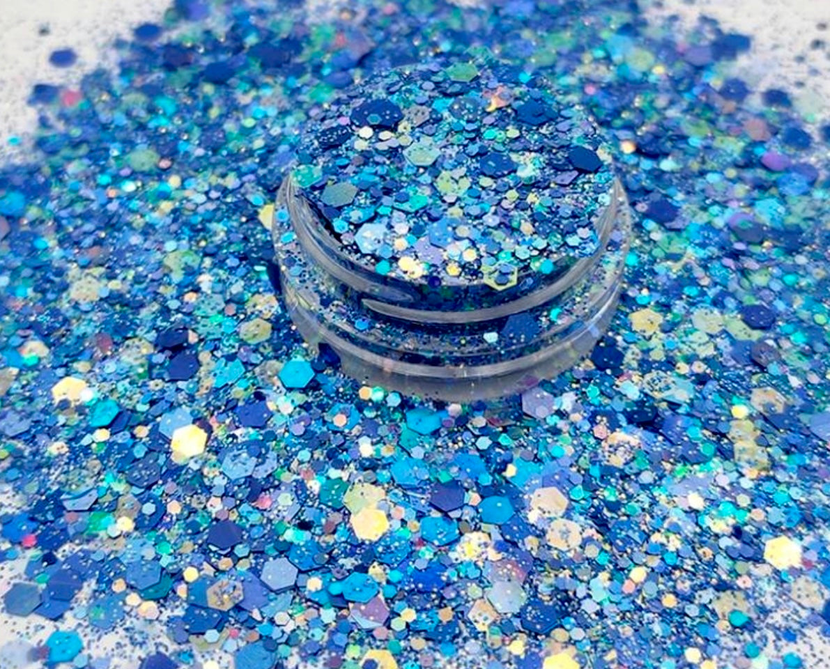 Chunky Mix Glitter, Blue Lagoon