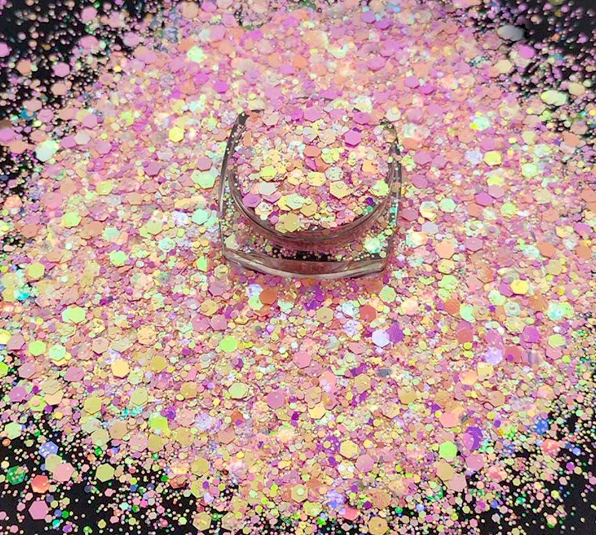 Chunky Mix Glitter, Tangerine Passionfruit Lemonade