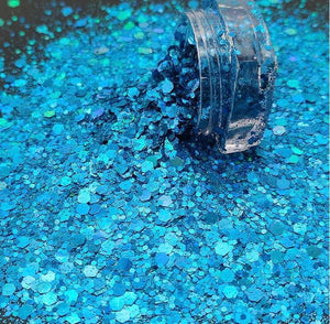 Wholesale Chunky Mix Glitter, Bulk Bags, Assorted Colors