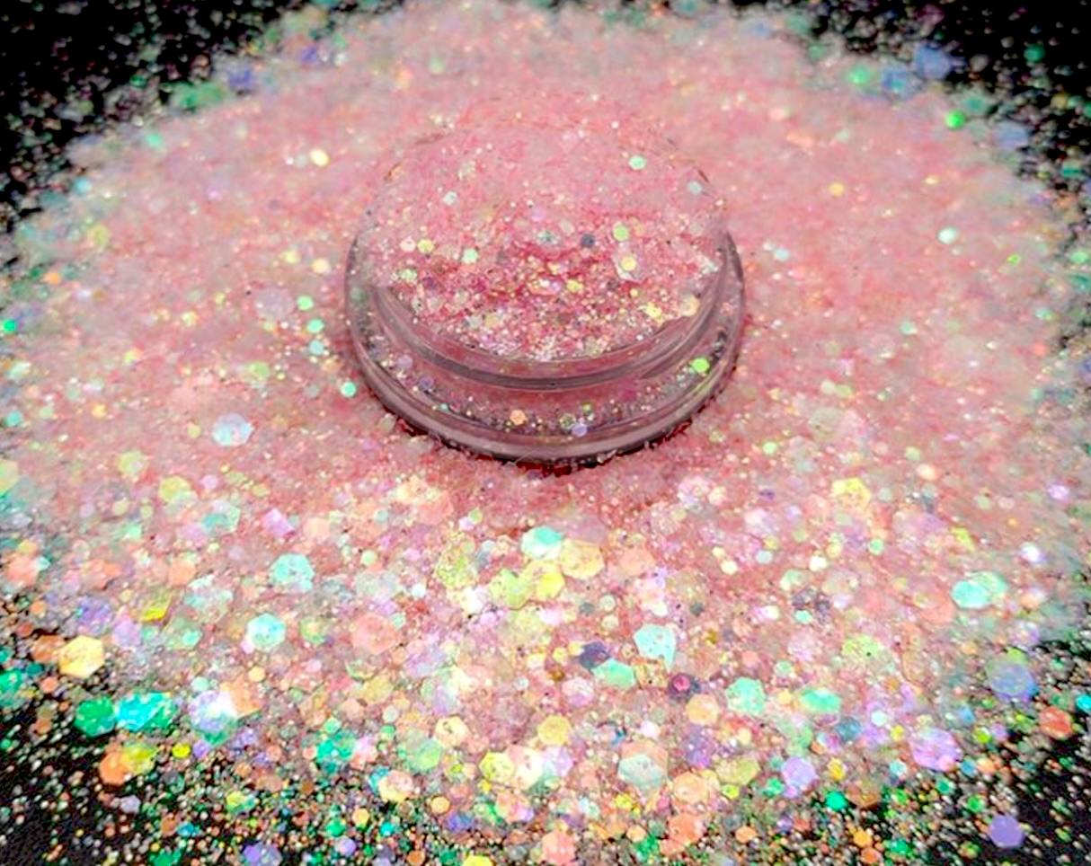 Chunky Mix Glitter, Coral Blush