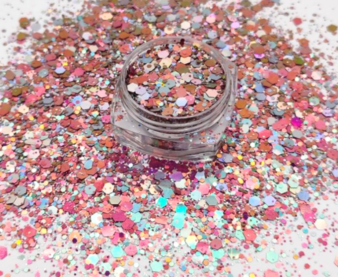 Chunky Mix Glitter, Beach Sunset